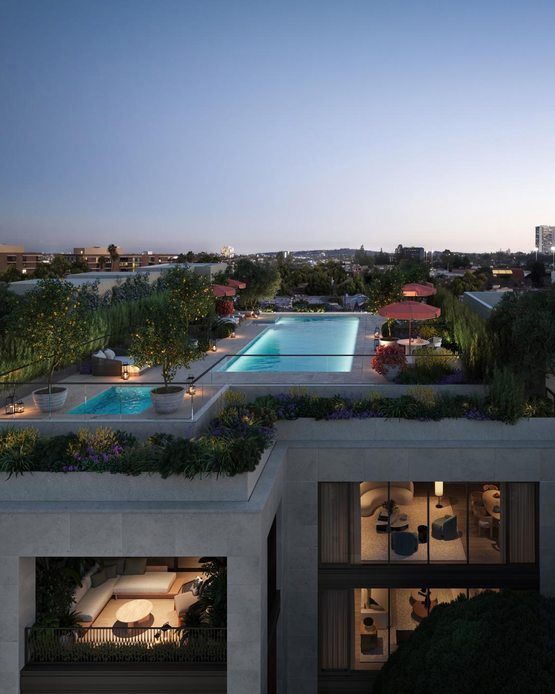 Stunning Luxury Penthouse Condo Tile Flooring Companies In Beverly Hills image
